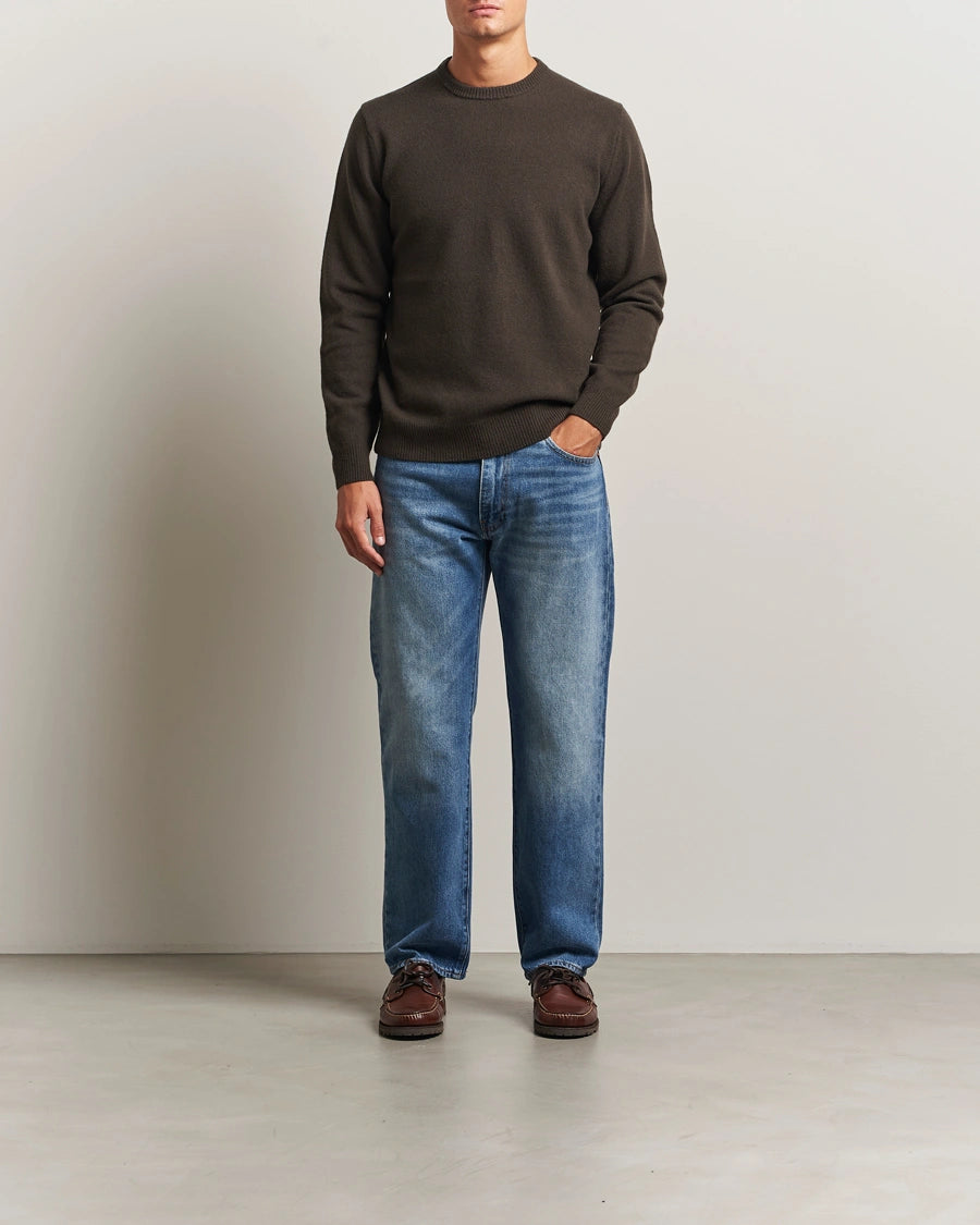 Barbour - Herre, Strik, Patch Crew, Dark Oak