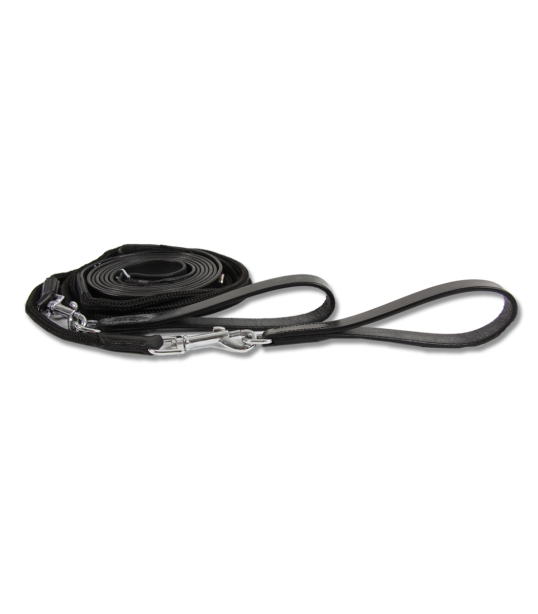 Waldhausen - Leather-/Nylon Draw-Reins Leather black