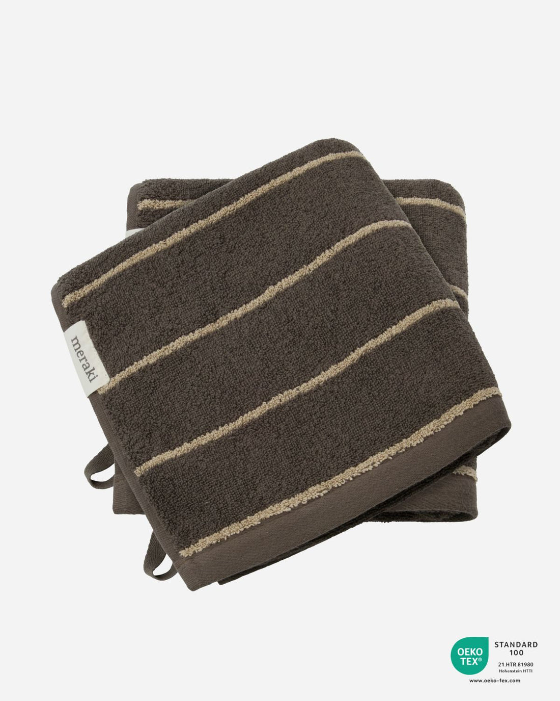Meraki - Håndklæde, Stripe, Army