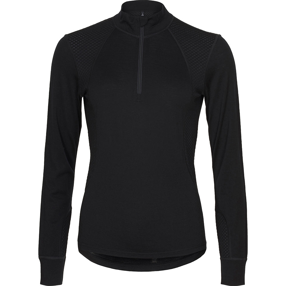 Catago - Madeleine merino langærmet half-zip t-shirt