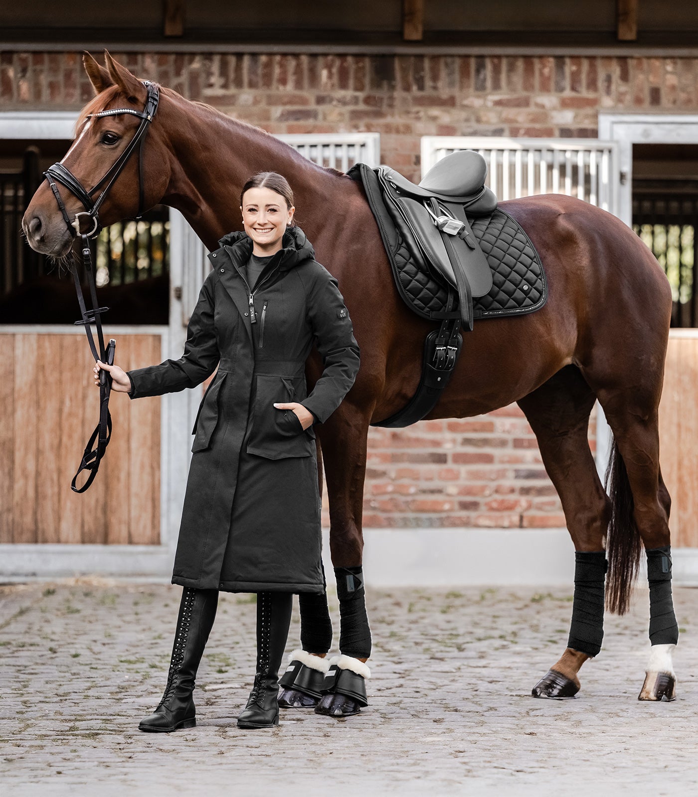 ELT - Winter Performance Riding Coat Opal, black, L