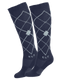 ELT - Riding Socks Argyle, black/stone blue, L