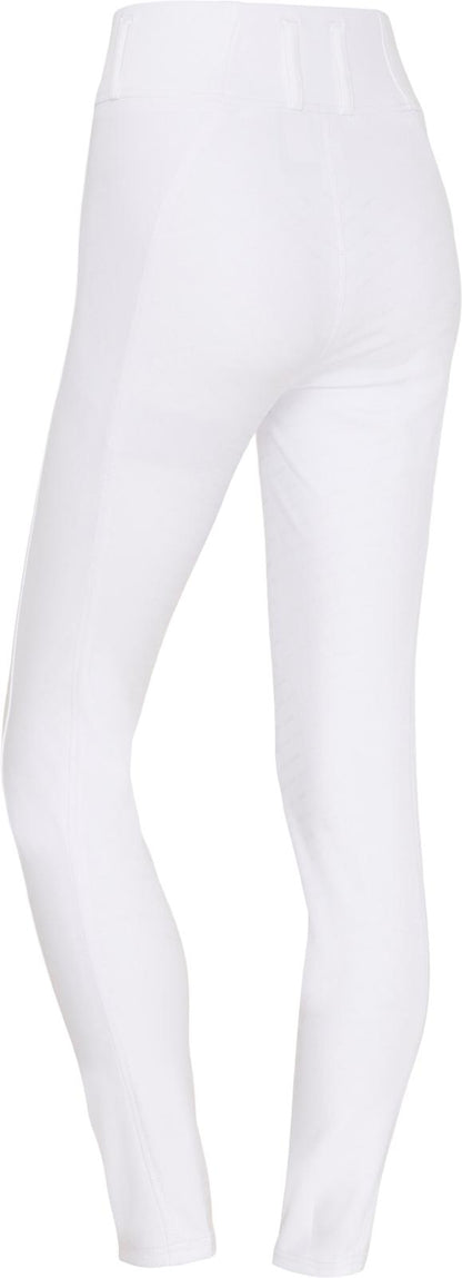 Catago - Dame Ridebukser, River tights med bæltestropper, fullgrip - White