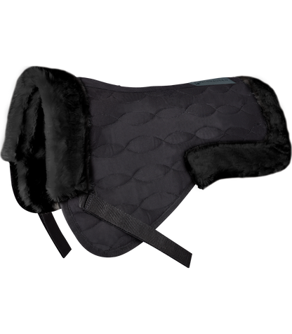 Waldhausen - Saddle pad with synthetic lambskin, black