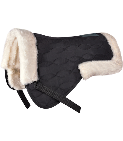 Waldhausen - Saddle pad with synthetic lambskin, black