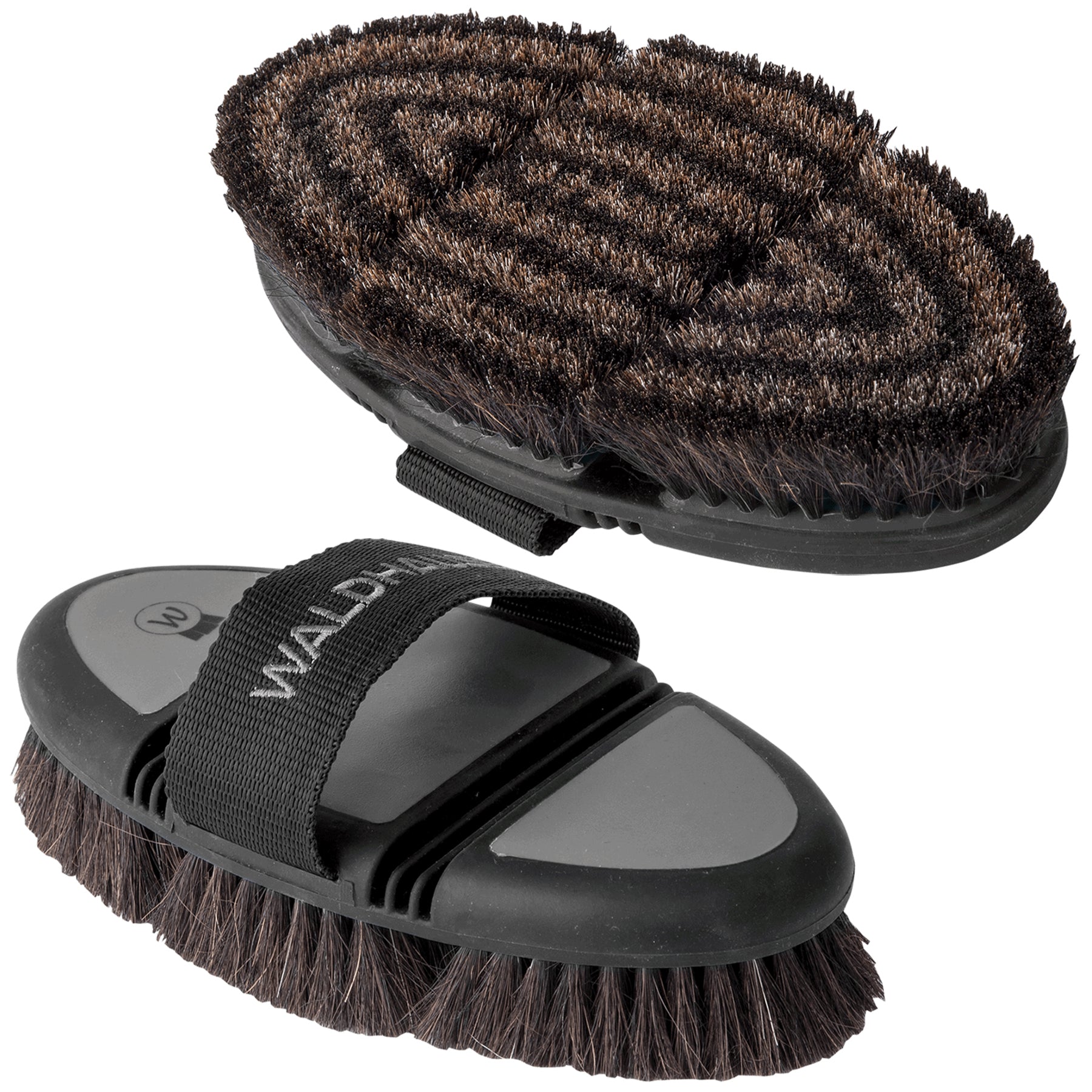 Waldhausen - Flex body brush, brown horse hair bristles