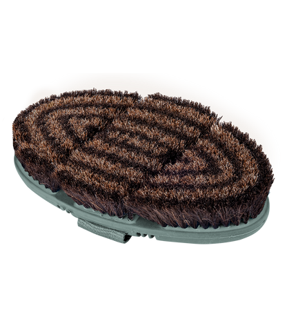 Waldhausen - Flex body brush, brown horse hair bristles