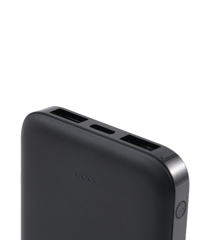 Waldhausen - Powerbank, 92x64mm, black, 5000mAh