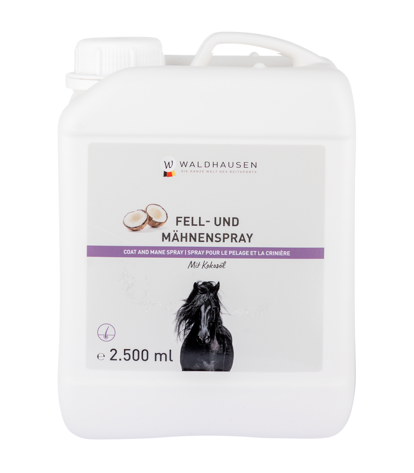 Waldhausen - Coat And Mane Spray With Coconut Oil, 2500 Ml