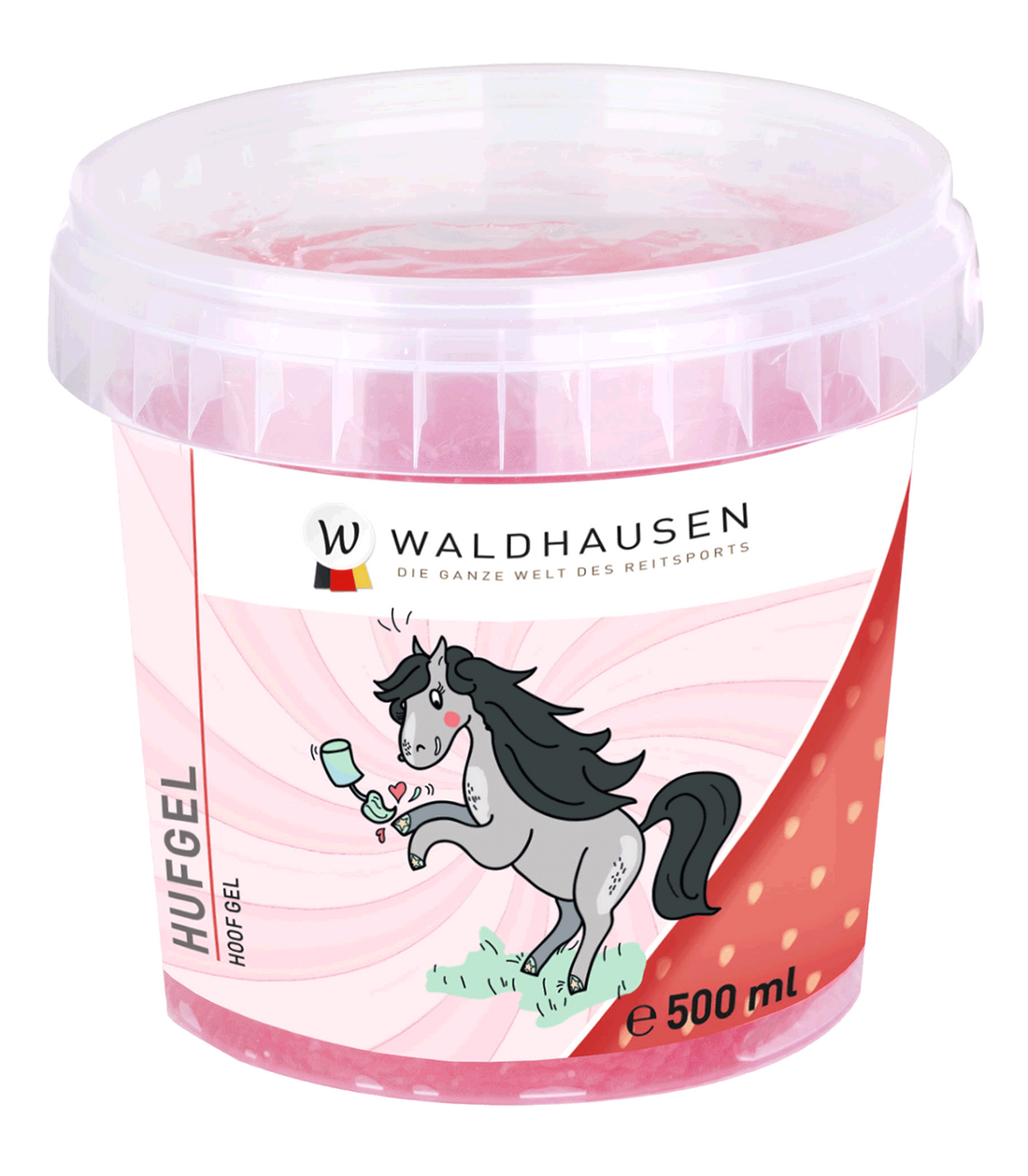 Waldhausen - Glittering hoof gel, strawberry-vanilla, 500ml