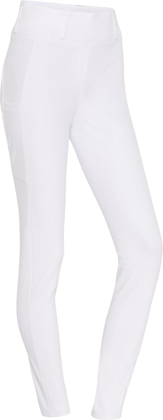 Catago - Dame Ridebukser, River tights med bæltestropper, fullgrip - White