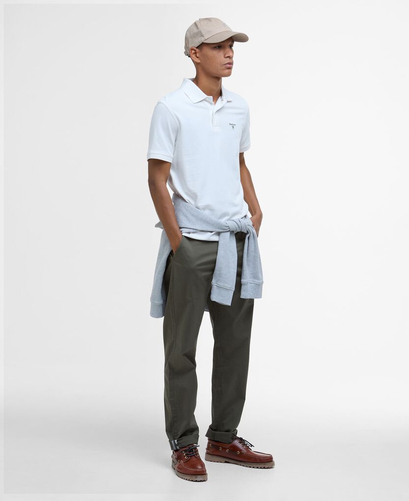Barbour - Herre, Polo, Lightweight- Whisper White