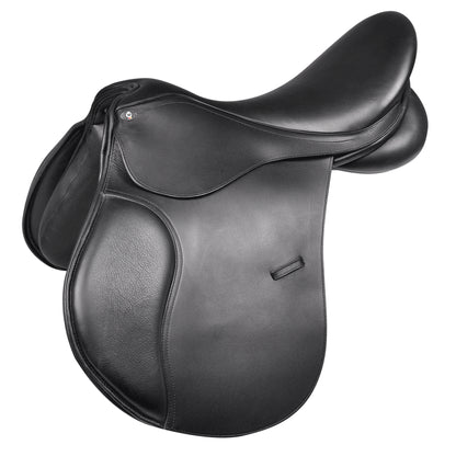 Waldhausen - All Purpose Comfort Pony saddle, leather, black, 39cm/15,5"