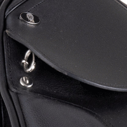 Waldhausen - Dressage Comfort Pony saddle, leather, black, 39cm/15,5"