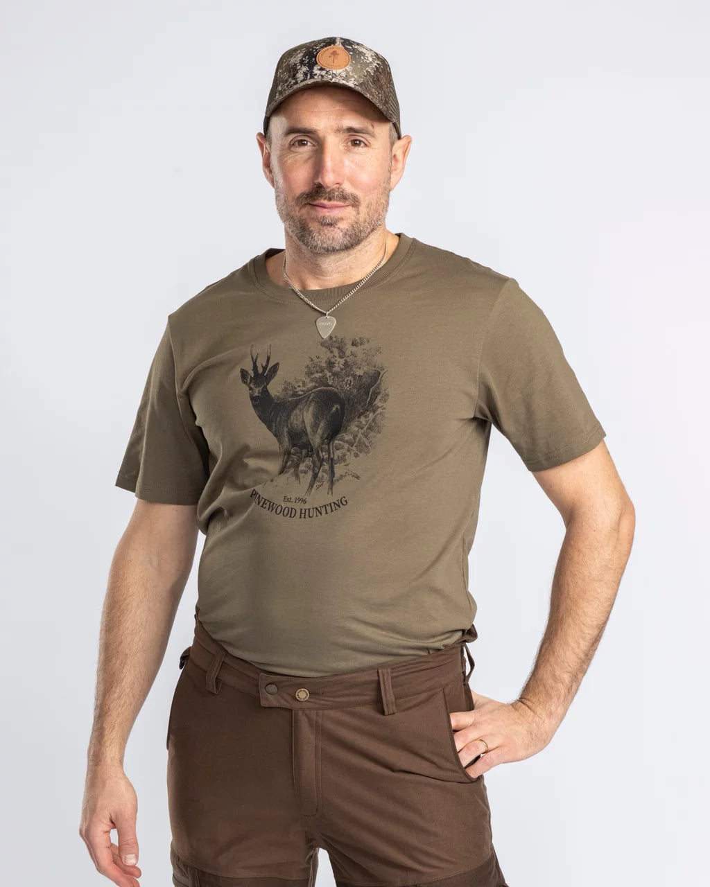 Pinewood - Herre, T-shirt, Roe Deer