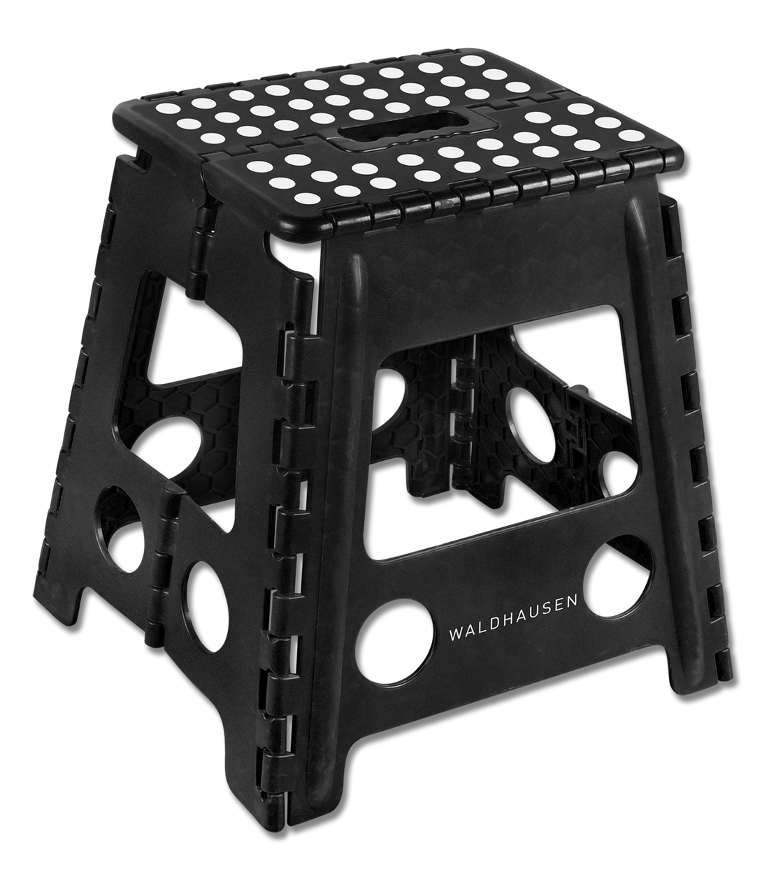 Waldhausen - Foldable stool, 38x32x39 cm, black