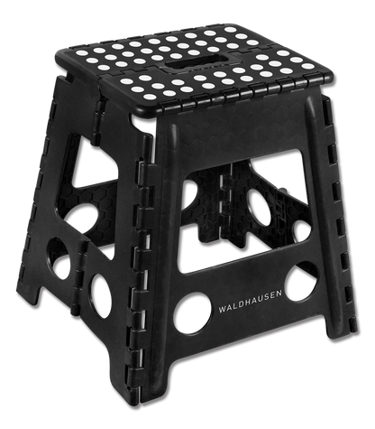 Waldhausen - Foldable stool, 38x32x39 cm, black