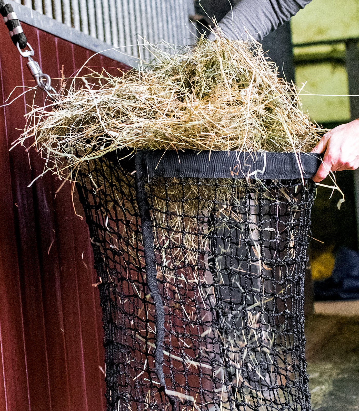 Waldhausen - Hay Net with Filling Aid, black