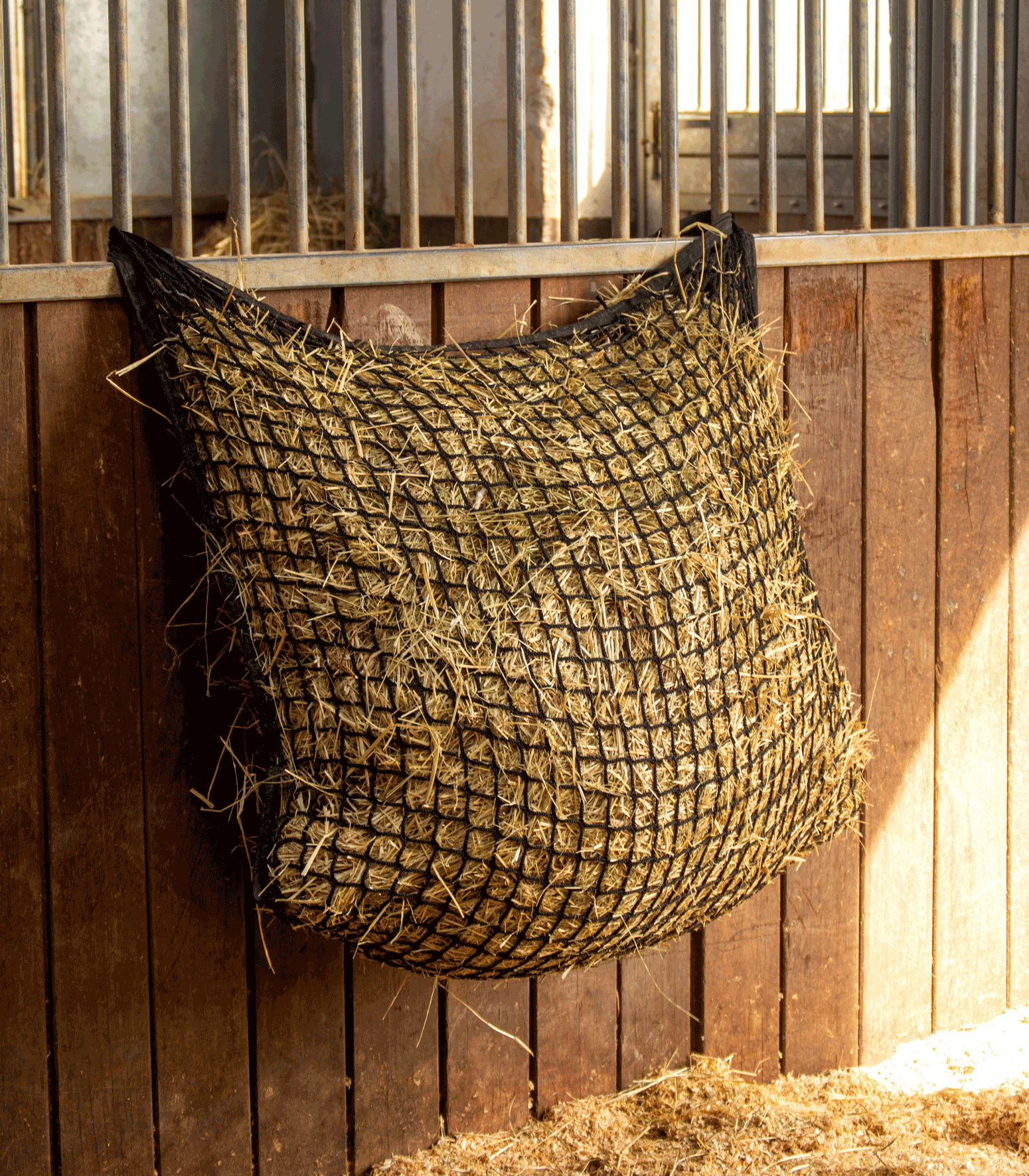 Waldhausen - Large Knotless Hay net, close meshed, black, 160 x 100 cm