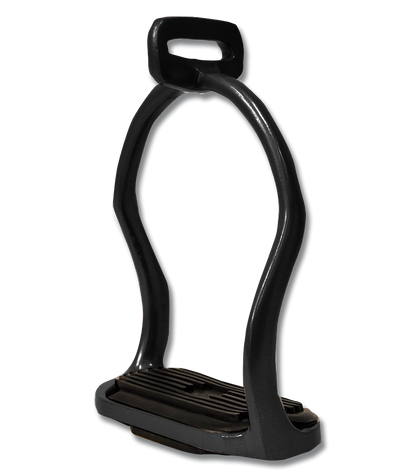 Waldhausen - icelandic stirrup, Alu, black, 12cm