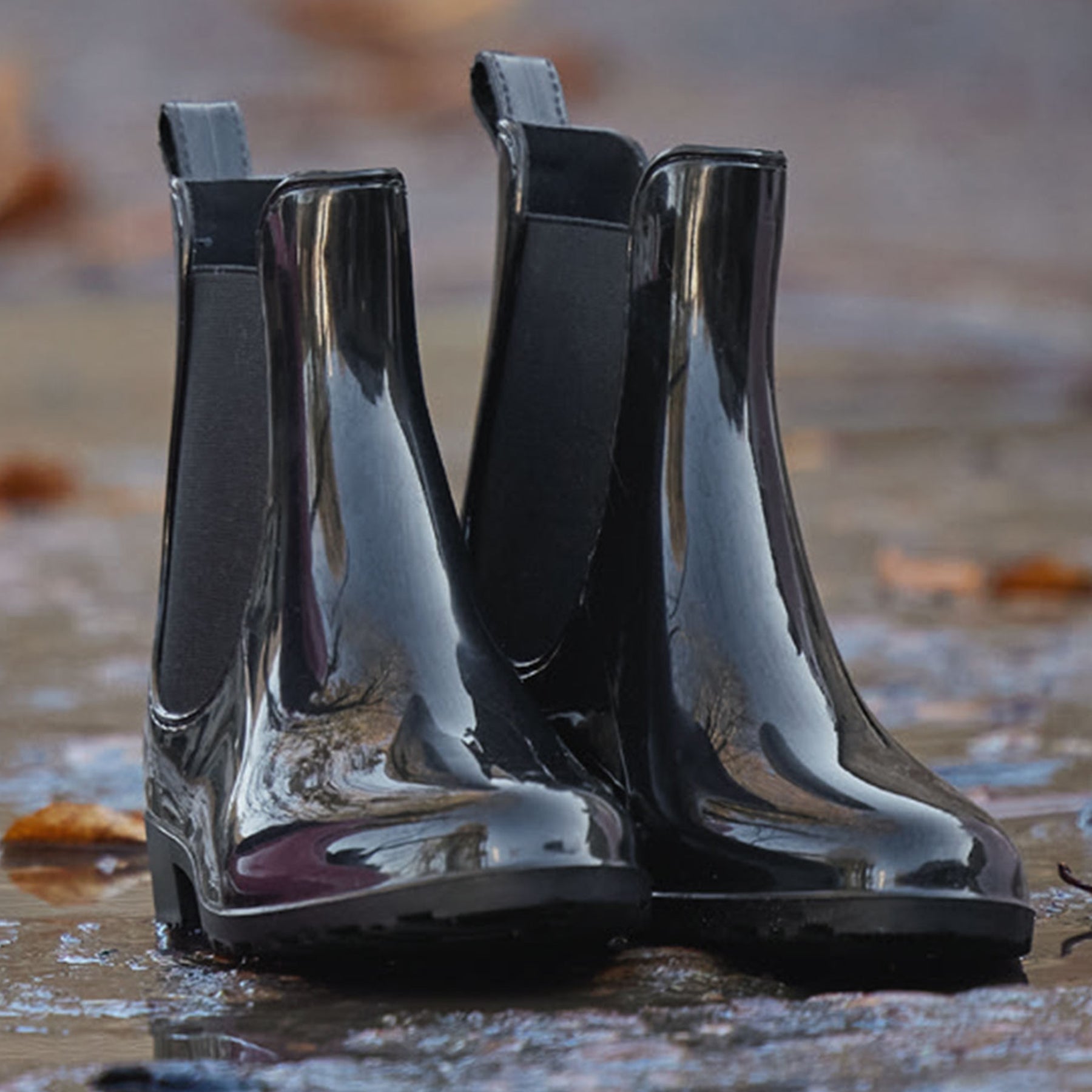 ELT - Chelsea boot Shiny, black