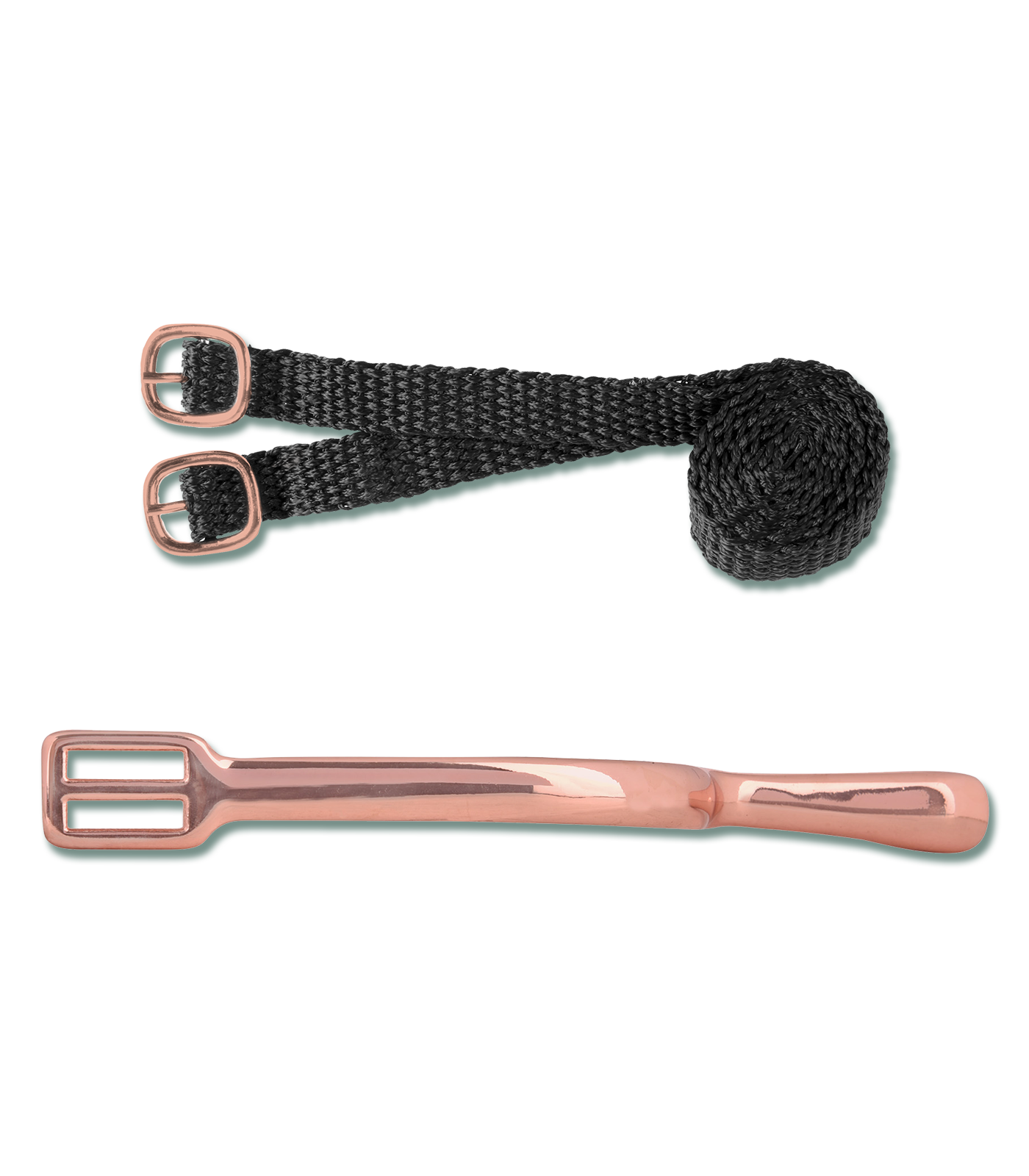 Waldhausen - Spurs rosé gold with Straps, ladies, 20 mm