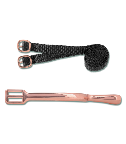 Waldhausen - Spurs rosé gold with Straps, ladies, 20 mm
