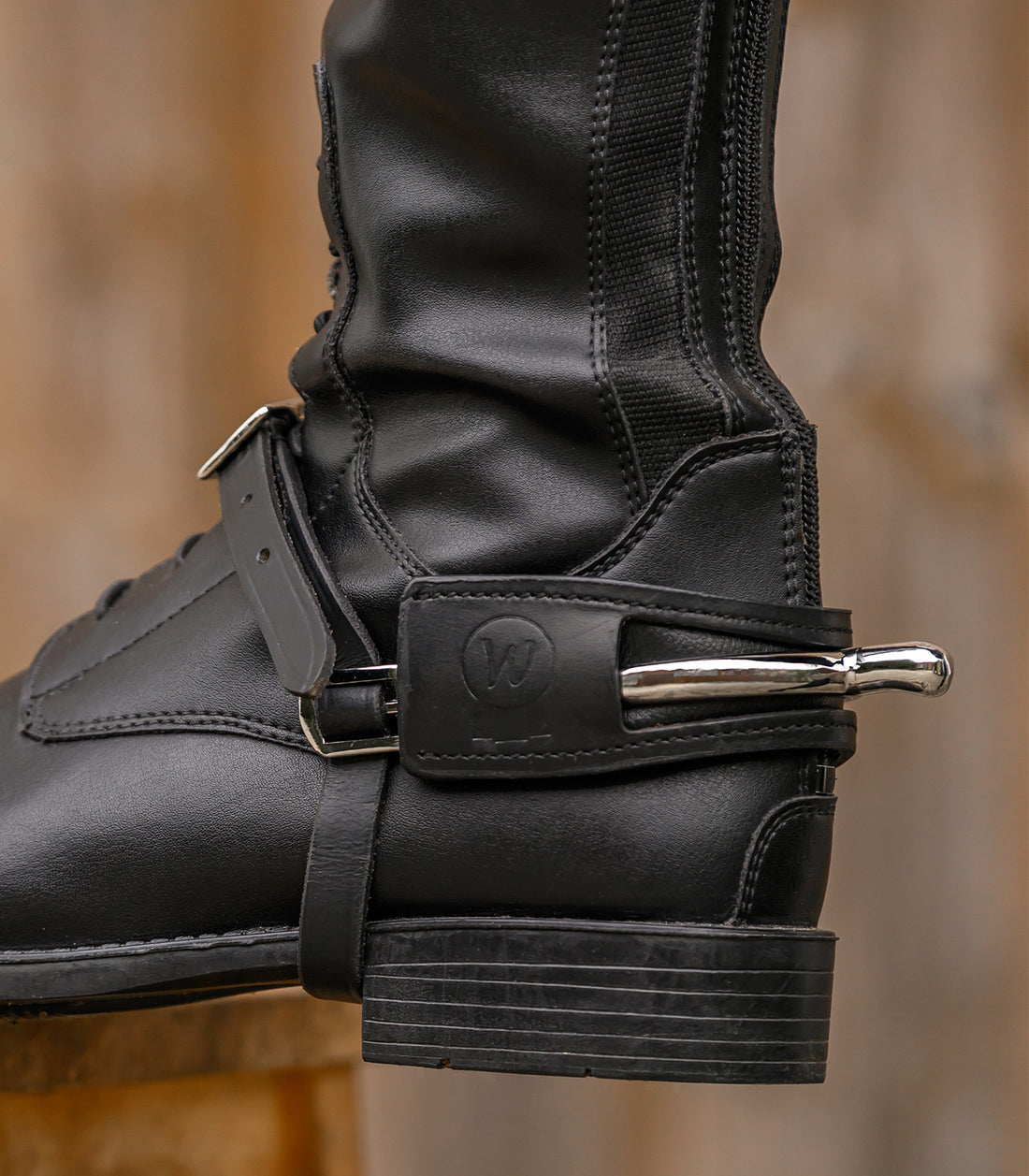 Waldhausen - Leather Spur Protector, black