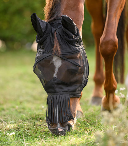 Waldhausen - Fly mask with ears and fringes on nose