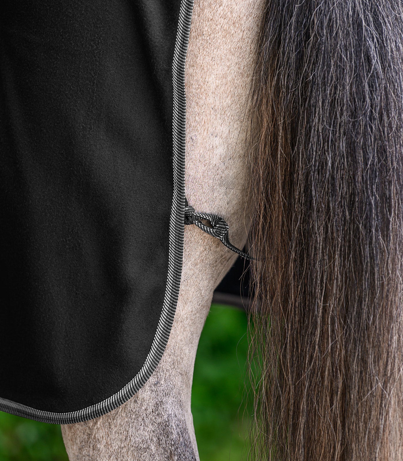 Waldhausen - ECONOMIC Fleece rug w. cross surcingles, black, 115 cm