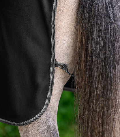 Waldhausen - ECONOMIC Fleece rug w. cross surcingles, black, 115 cm