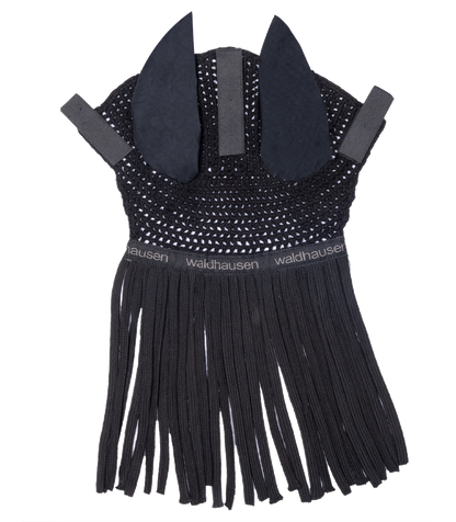 Waldhausen - Fly veil with fringes, black