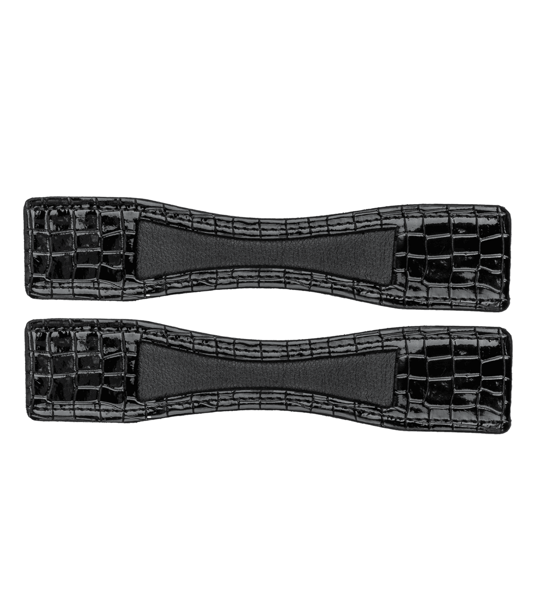 Waldhausen - Patentleather Spur Protector, black with croco optic