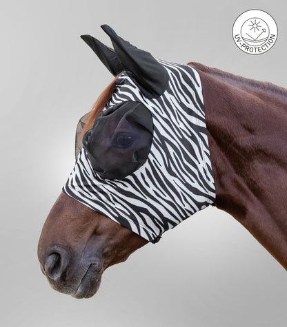 Waldhausen - Fly Mask Puck Zebra, black/white