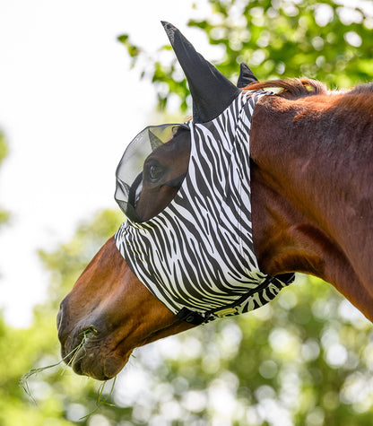 Waldhausen - Fly Mask Puck Zebra, black/white