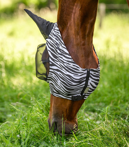 Waldhausen - Fly Mask Puck Zebra, black/white