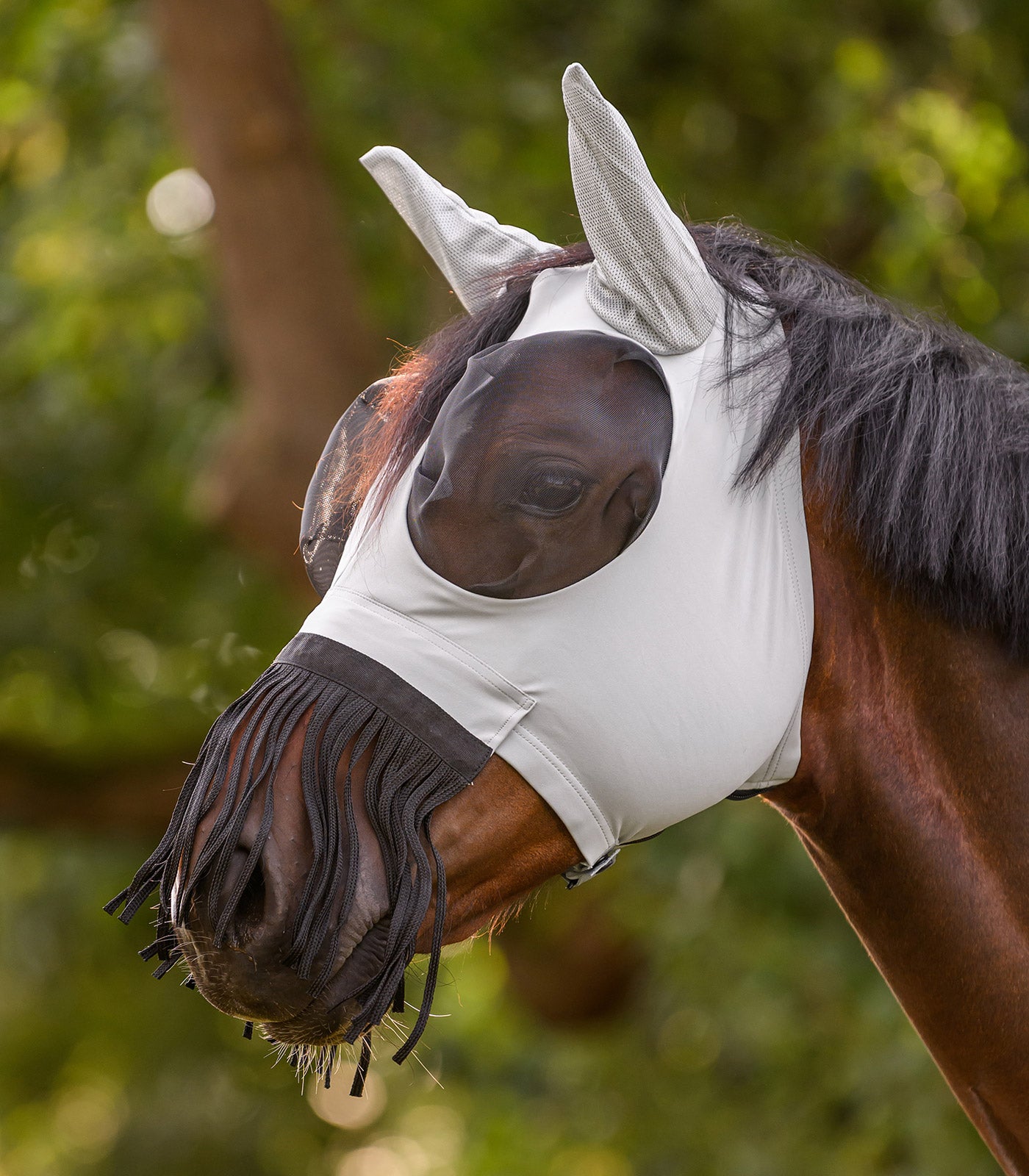 Waldhausen - Fly Mask Puck with nose fringes
