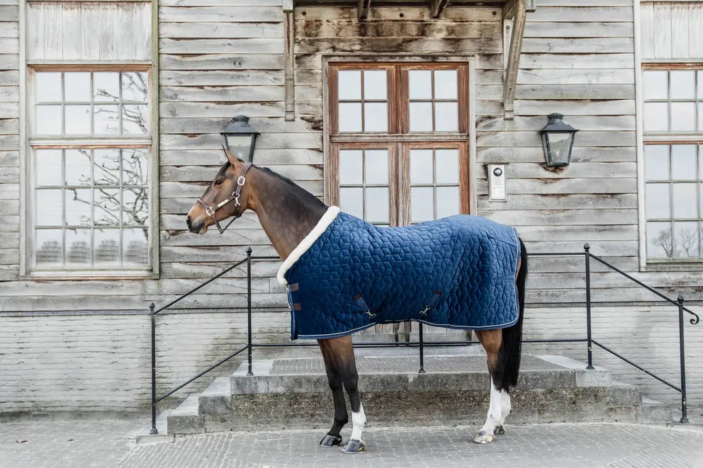 Kentucky - Stævne tæppe, Velour, 160g, Navy