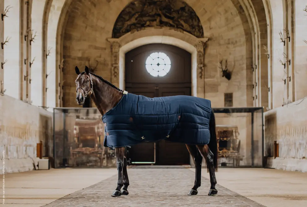 Kentucky - Stald dækken med imiteret kaninpels, Stable rug 0 g, Navy