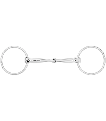 Waldhausen - Snaffle Bit, single jointed, stainless steel, R: