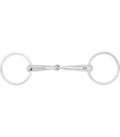 Waldhausen - Snaffle Bit hollow, single jointed, stainless steel, R: 7cm, W: