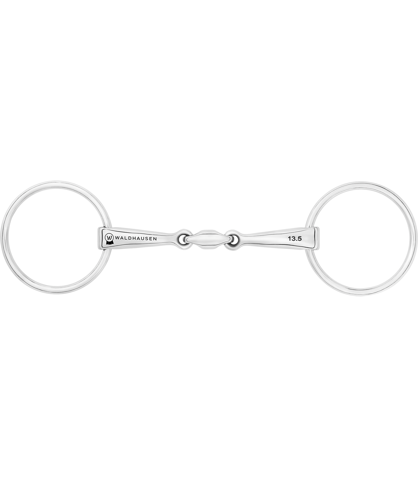 Waldhausen - Snaffle Bit, double jointed, stainless steel, R: 7cm, W: