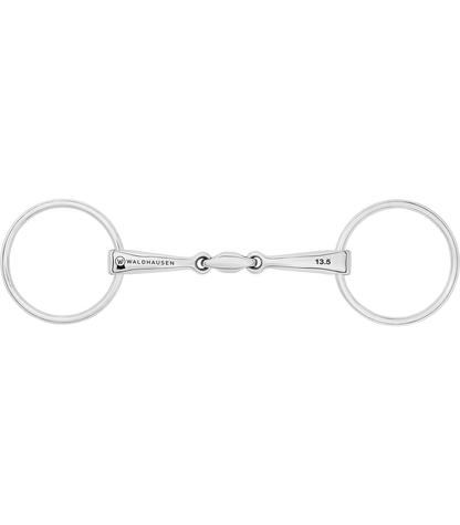 Waldhausen - Snaffle Bit anatomical , double jointed, stainless steel, R: 7cm, W: