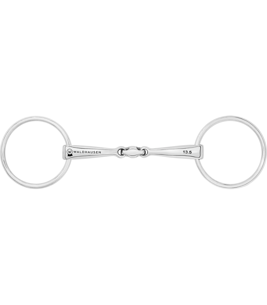 Waldhausen - Snaffle Bit Lock Up, double jointed, stainless steel, R: 7cm, W: