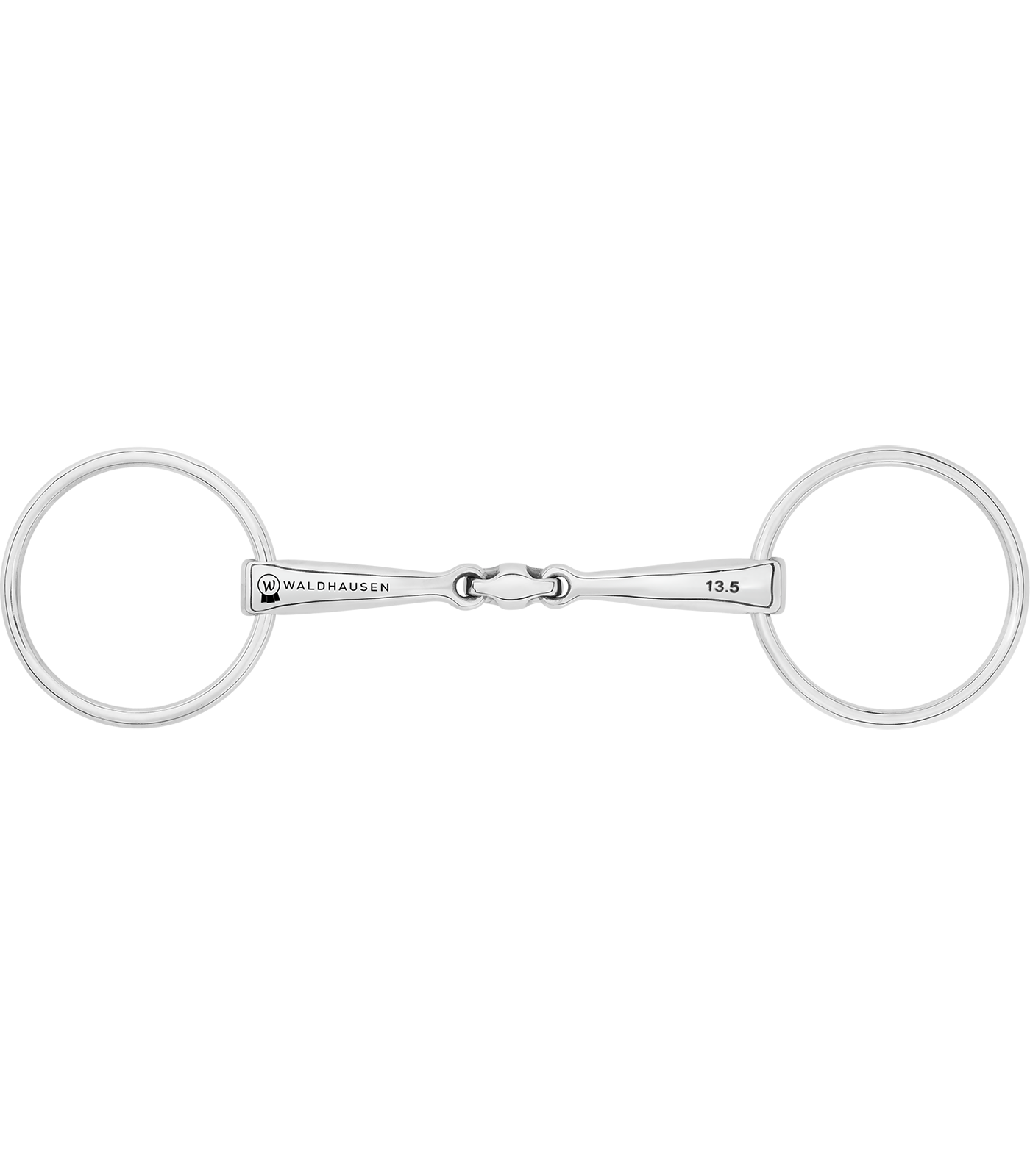 Waldhausen - Snaffle Bit Lock Up, double jointed, stainless steel, R: 7cm, W: