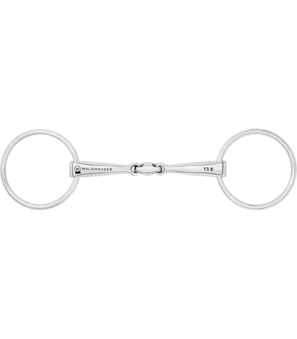 Waldhausen - Snaffle Bit Lock Up, double jointed, stainless steel, R: 7cm, W: