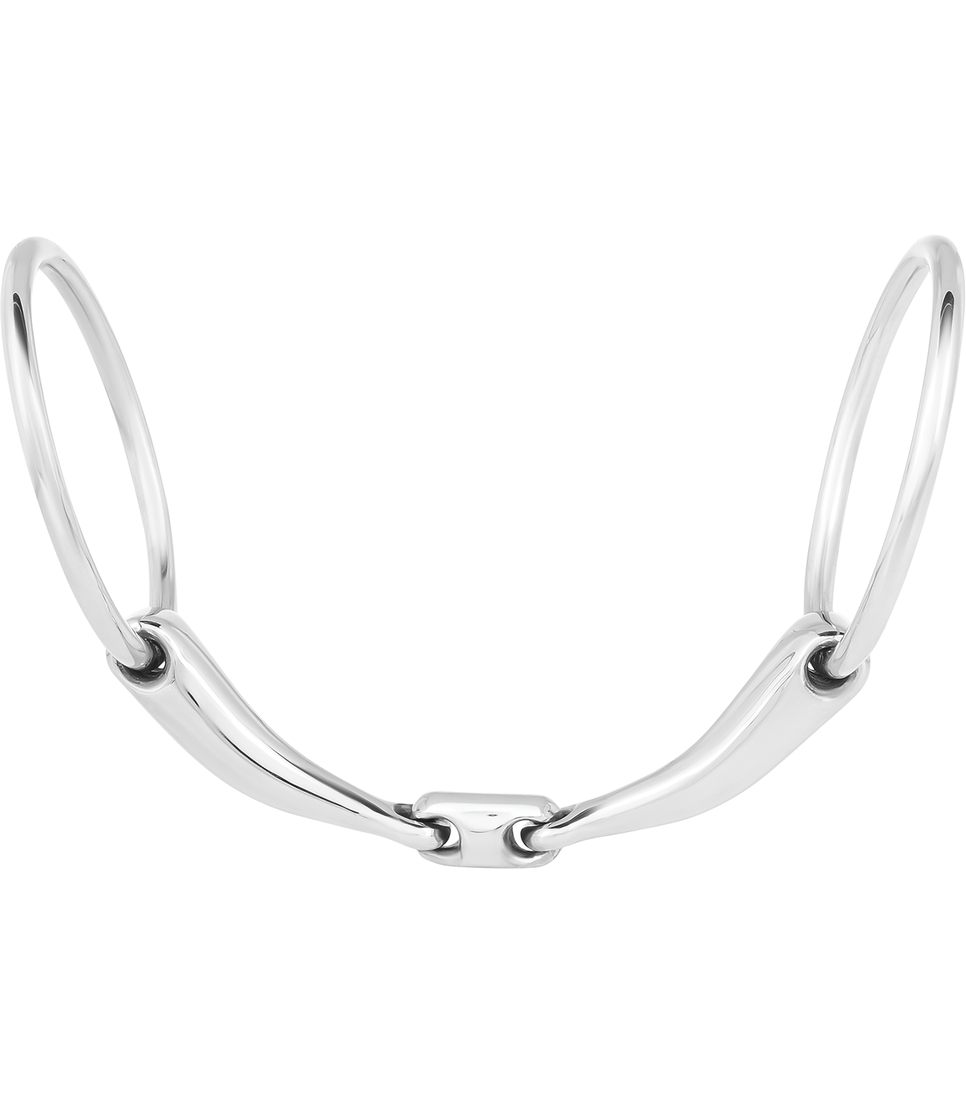 Waldhausen - Snaffle Bit Lock Up, double jointed, stainless steel, R: 7cm, W: