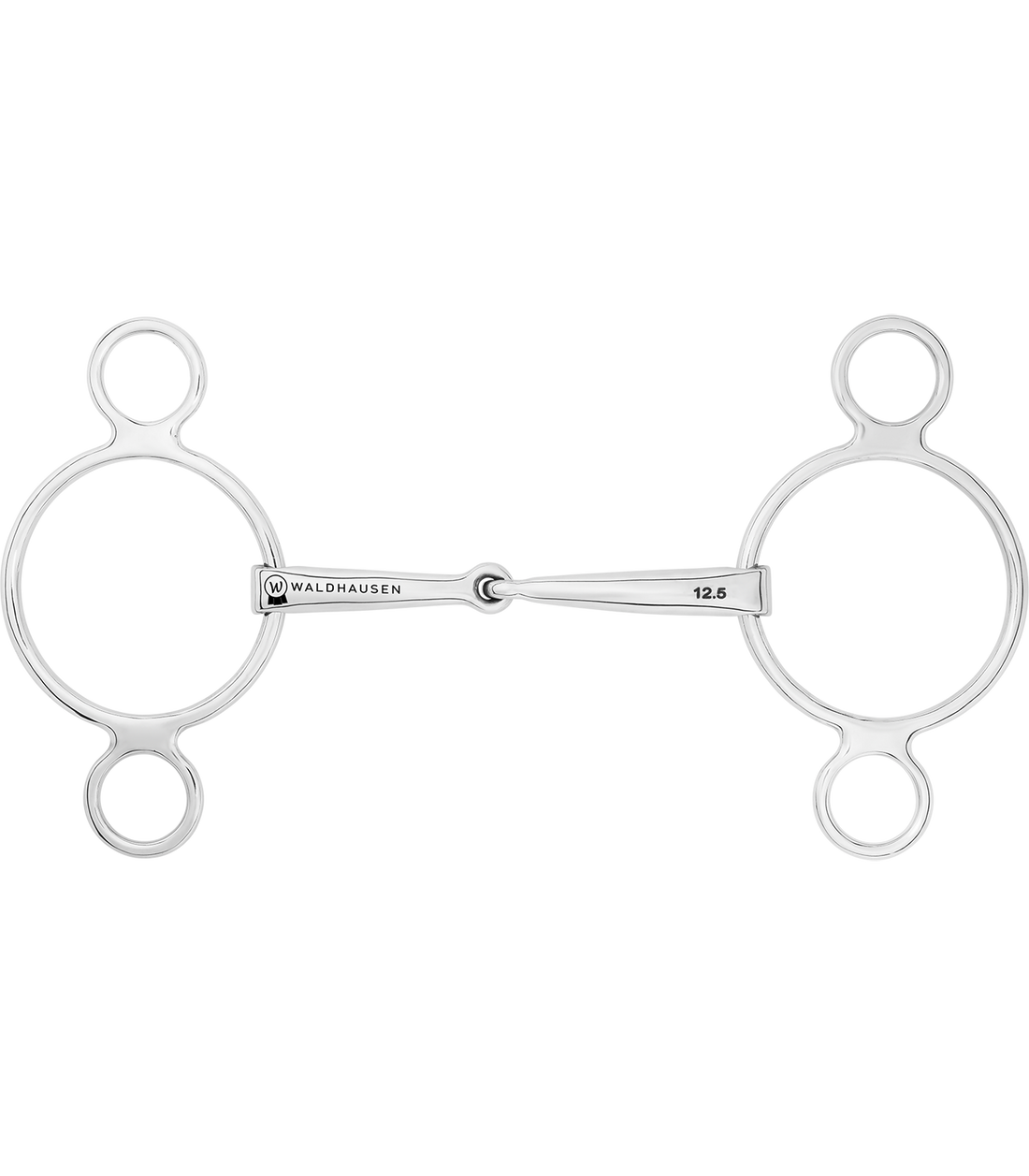 Waldhausen - 3-Ring bit, single jointed, stainless steel, R: 7cm, W: