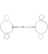 Waldhausen - 3-Ring bit, single jointed, stainless steel, R: 7cm, W: