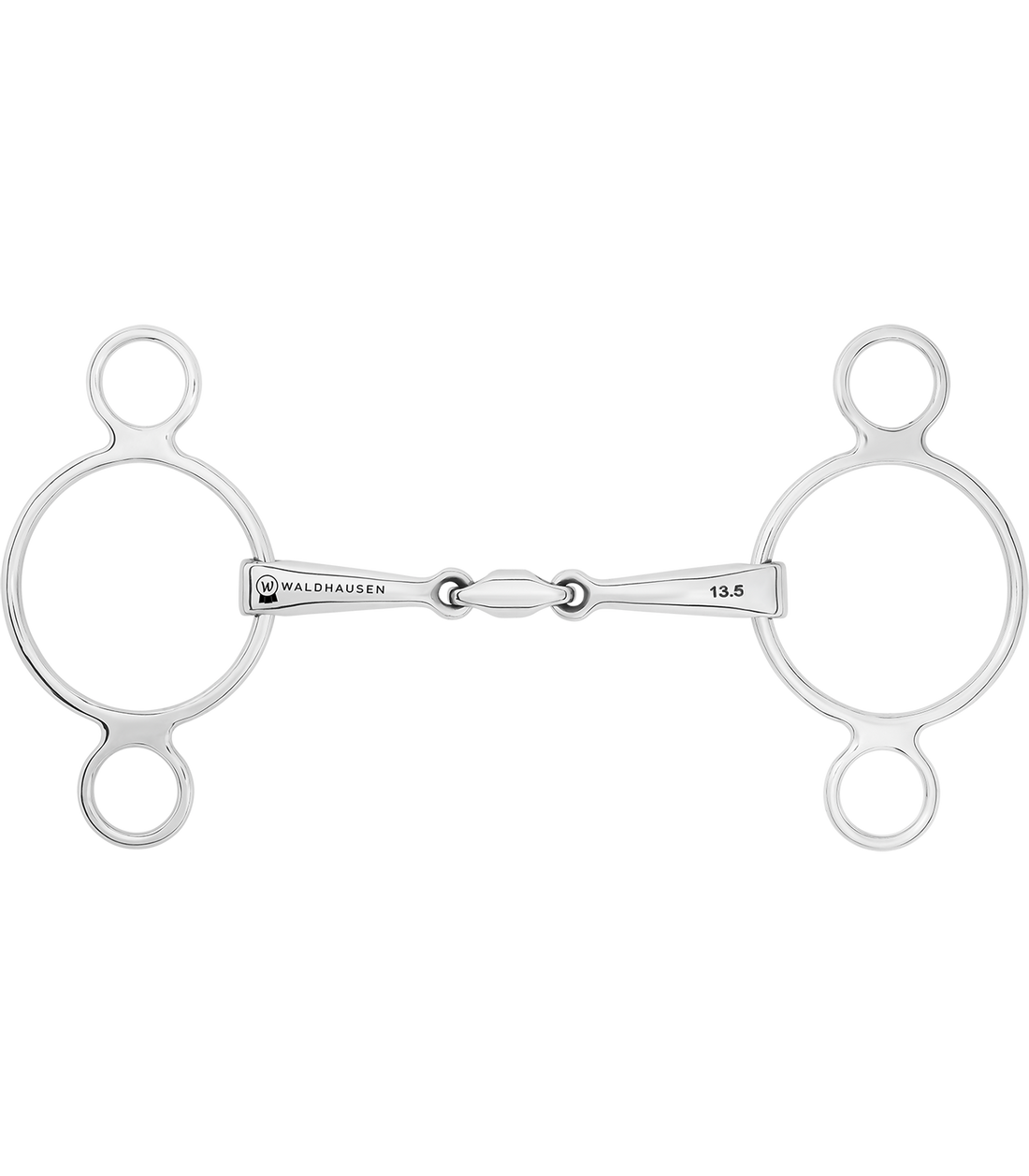 Waldhausen - 3-Ring bit, double jointed, stainless steel, R: 7cm, W: